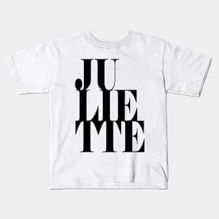 Juliette Girls Name Bold Font Kids T-Shirt